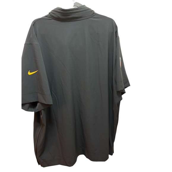 Nike Pittsburgh Steelers NFL Mens 2XL Black Quarter Zip Short Sleeve Windbreaker - Picture 4 of 9